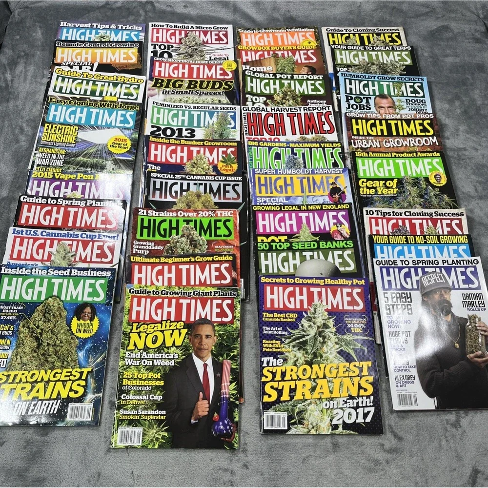 High Times Magazine Lot of 33 Issues 2011–2017 Hydro Strains Grow Guides Weed